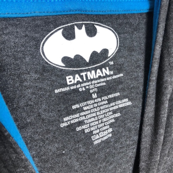 Batman Graphic Hoodie long sleeves grey Medium - Picture 5 of 5